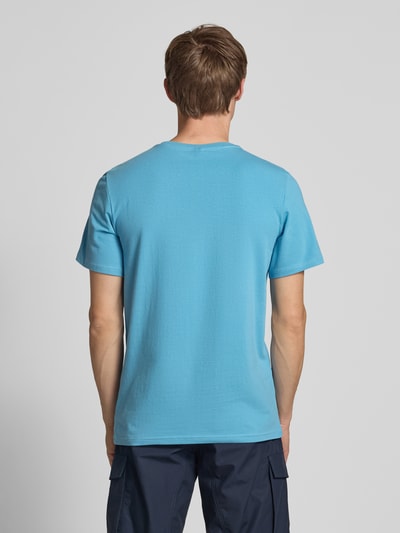 G-Star Raw Slim Fit T-Shirt mit Label-Print Aqua 5