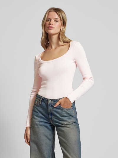 Tricot top met lange mouwen sale