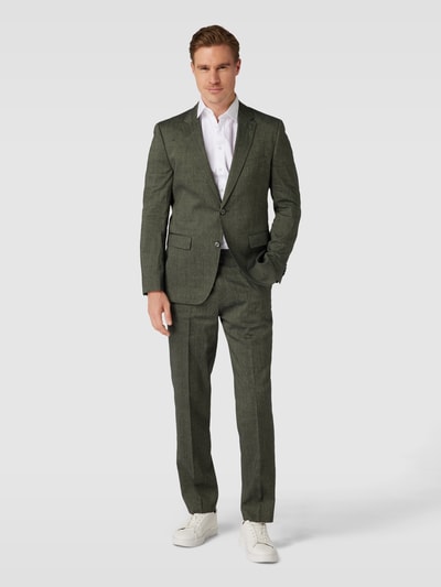 BOSS Pantalon met achterzakken, model 'Leon' Groen - 1