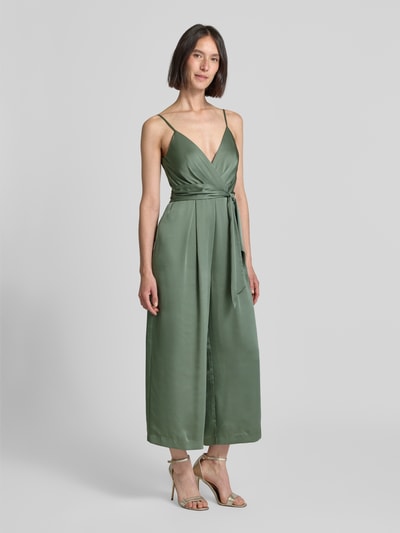 Jake*s Cocktail Jumpsuit mit Bindegürtel Bottle Melange 1