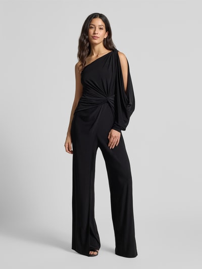 Adrianna Papell Kombinezon z wiązanym detalem Czarny 4