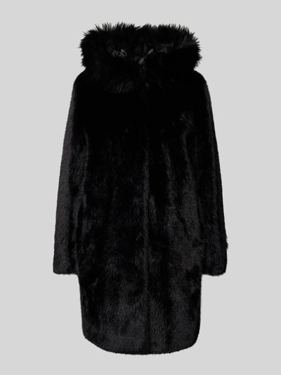 Marc Cain Regular Fit Mantel aus Kunstfell Black 2
