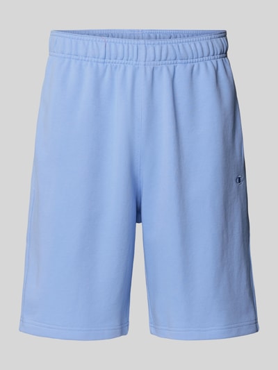 CHAMPION Relaxed fit sweatbermuda met logostitching, model 'ICONS' Lichtblauw - 2