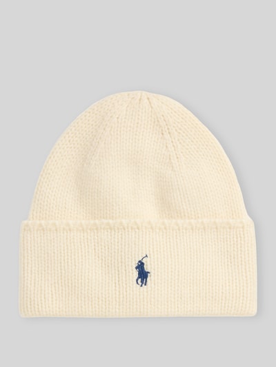 Polo Ralph Lauren Mütze aus reiner Wolle Offwhite 1