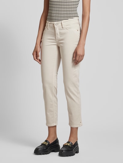Cambio Slim fit jeans in 5-pocketmodel, model 'PIPER' Lichtgeel - 4