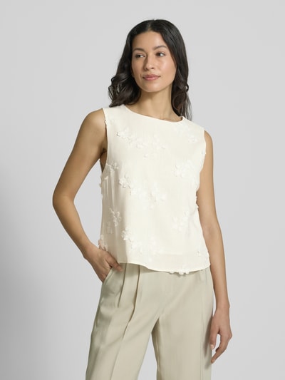 Apricot Regular fit blousetop van viscosemix met stitchings Offwhite - 4