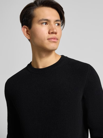 Marc O'Polo Denim Regular fit pullover met katoen Zwart - 3