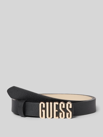 Guess Riem met labeldetail, model 'MERIDIAN' Zwart - 1