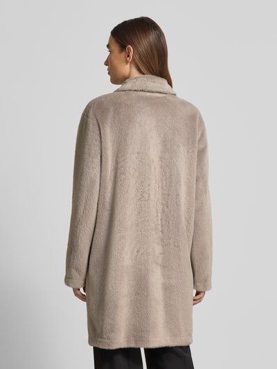 WHITE LABEL Mantel mit Reverskragen Taupe 5