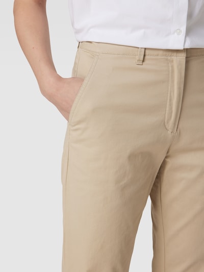 Gant Spodnie z detalami z logo Piaskowy 3