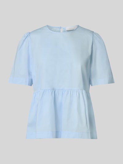 Rich & Royal Bluzka z okrągłym dekoltem i zapięciem na guzik Niebieski 2