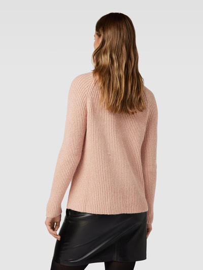 Jake*s Collection Gebreide pullover met opstaande kraag Lichtroze - 5