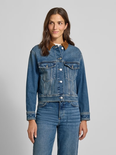Marc O'Polo Regular fit jeansjack van een mix van katoen en viscose Jeansblauw - 4