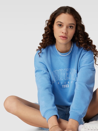 Only Sweatshirt mit Rundhalsausschnitt Modell 'CALLIE' Hellblau 3