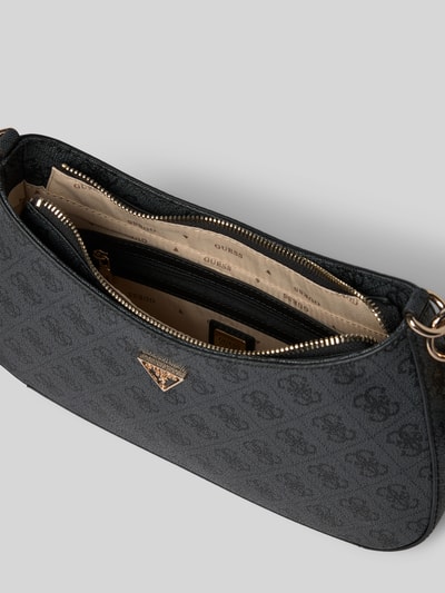 Guess Handtasche mit Label-Applikation und Schulterriemen Anthrazit 5