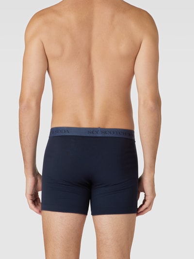 Scotch & Soda Boxershort met elastische band met logo in een set van 3 stuks Lichtgrijs gemêleerd - 4