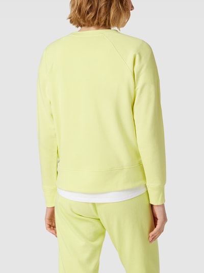 DKNY PERFORMANCE Sweatshirt mit Label-Detail Hellgelb 5