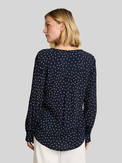 Tom Tailor Relaxed Fit Hemdbluse aus reiner Viskose Marine 5