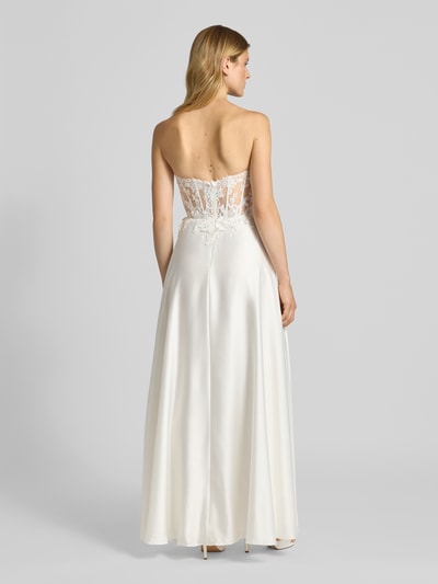 Mascara Regular Fit Brautkleid in semitransparentem Design Weiss 5