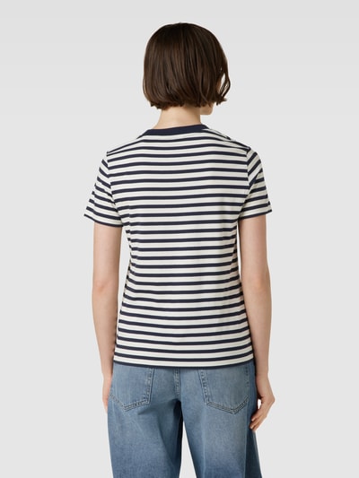 Gant T-Shirt mit Streifenmuster Marine 5