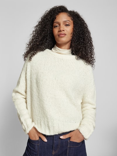 Rich & Royal Gebreide pullover met ronde hals Offwhite - 3