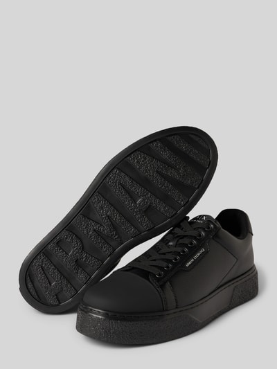 ARMANI EXCHANGE Sneakersy z detalem z logo model ‘LION’ Czarny 4
