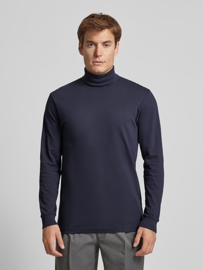 RAGMAN Longsleeve mit gerippten Abschlüssen Marine 4