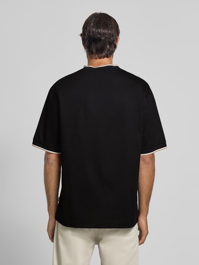 BOSS Regular fit T-shirt van puur katoen, model 'TAMES' Zwart - 5