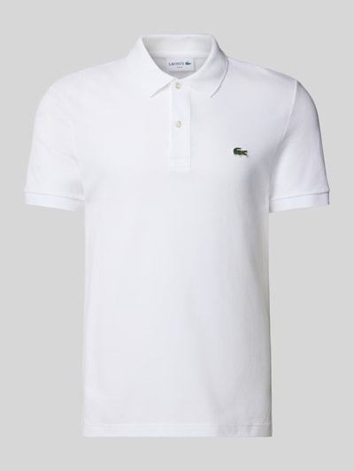 Lacoste Koszulka polo o kroju slim fit z czystej bawełny Biały 2