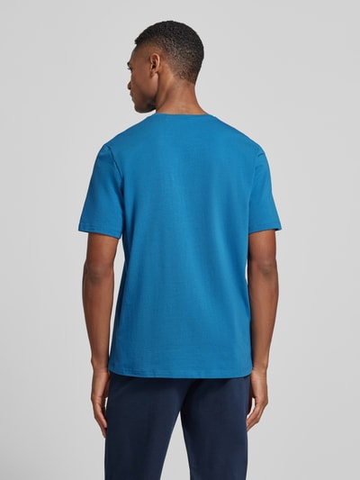 BOSS regular fit T-shirt van katoenmix Blauw - 5
