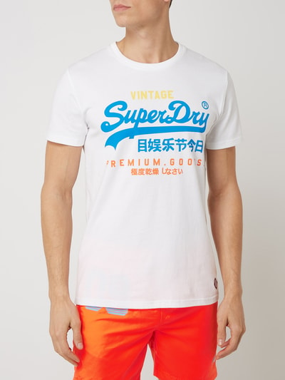 Superdry T-Shirt mit Logo Weiss 4