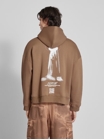 Review X MATW Hoodie mit Label-Print - REVIEW X MATW Taupe 5