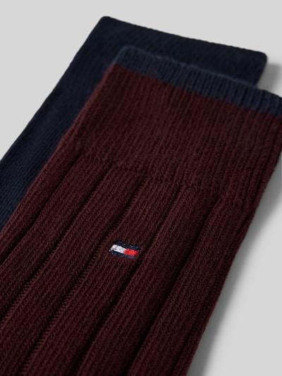 Produktfoto, Socken aus Baumwoll-Mix von Tommy Hilfiger, Herren Socken, zweifarbig, geripptes Material, strukturierte Oberfläche