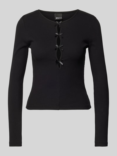 Gina Tricot Longsleeve mit Schleifen-Details Black 2