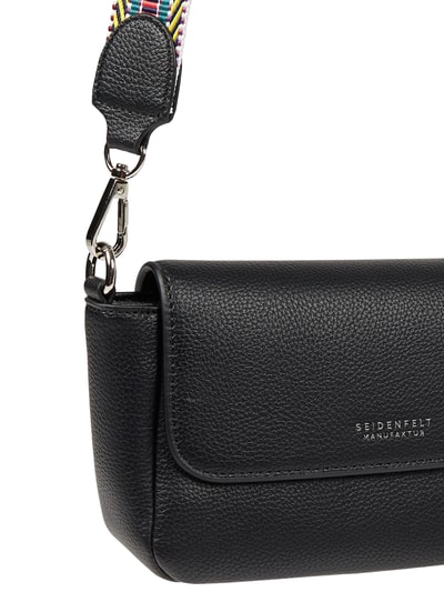 Seidenfelt Crossbody Bag in Leder-Optik Black 6