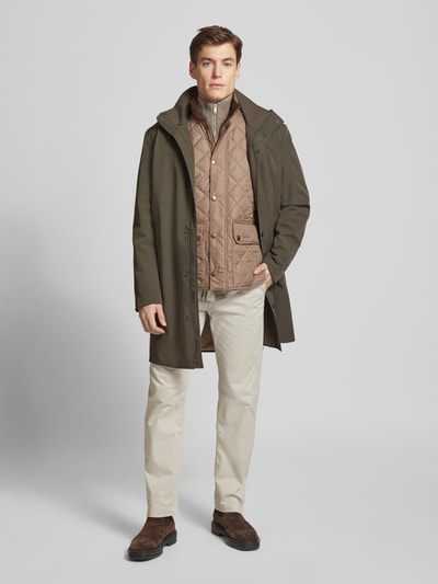 Barbour Steppweste mit Stehkragen Modell 'New Lowerdale' Sand 1