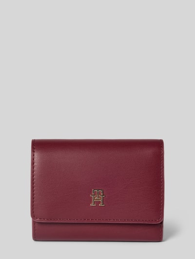 Tommy Hilfiger Portemonnaie mit Logo-Applikation Bordeaux 1