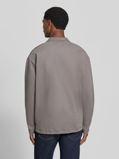 Marc O'Polo Relaxed Fit Poloshirt aus reiner Baumwolle Taupe 5