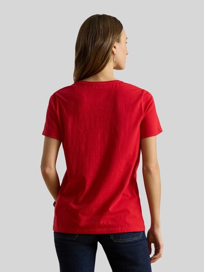 Lauren Ralph Lauren Regular Fit T-Shirt aus reiner Baumwolle Rot 5