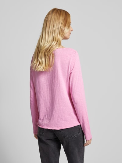 Marc O'Polo Denim Longsleeve mit U-Boot-Ausschnitt Rosa 5