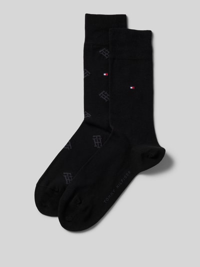 Tommy Hilfiger Socken mit Logo-Stitching im 2er-Pack Black 1