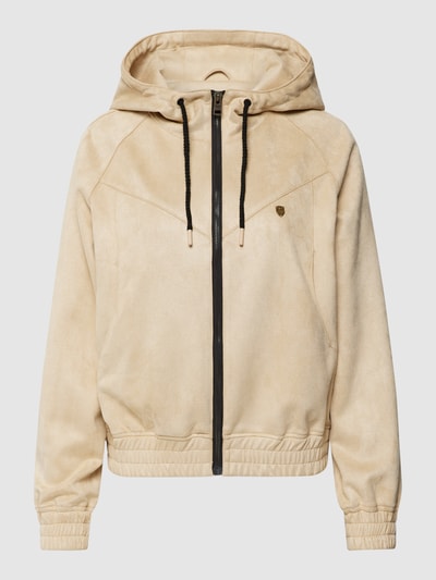 Aeronautica Militare Sweatjacke mit Teilungsnähten Beige 2