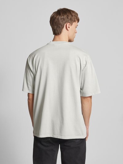 Pegador Oversized T-Shirt mit Label-Stitching Hellgrau 5