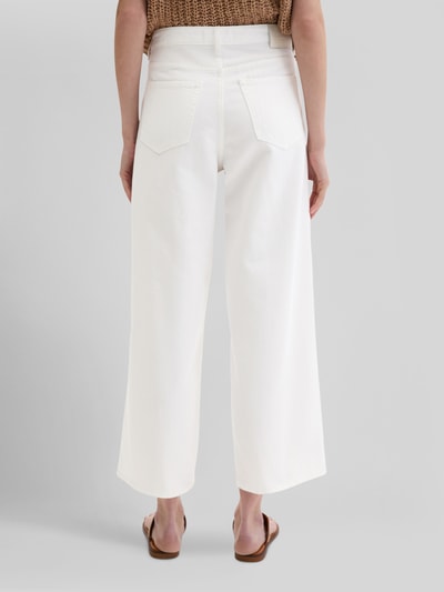 Marc O'Polo Cropped Fit Culotte aus Baumwoll-Mix  Weiss 5