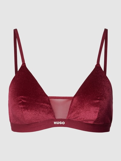 HUGO BH mit Label-Print Modell 'Velvet' Bordeaux 1