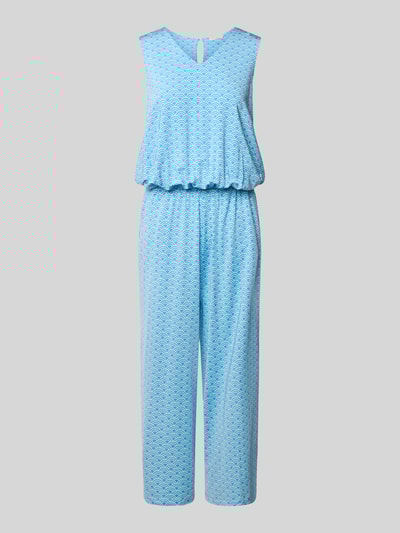 Milano Italy Jumpsuit met V-hals Bleu - 2