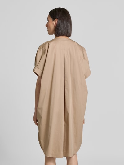 FREE/QUENT Knielanges Kleid mit Stretch-Anteil Modell 'Xenia' Taupe 5