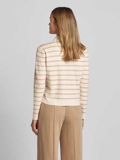 Oui Cardigan mit Brusttaschen Beige 5