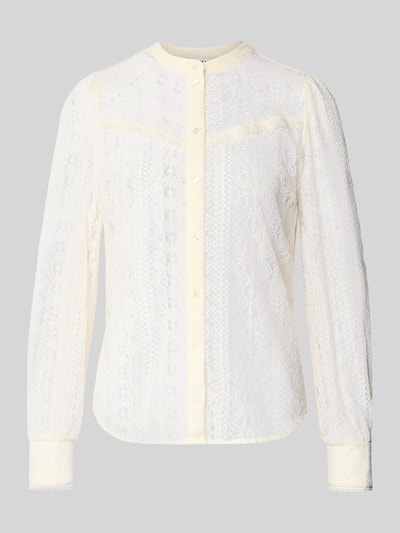 Only Regular fit blouse van transparant kant, model 'REBA' Offwhite - 2