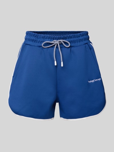 TheJoggConcept Loose Fit Shorts mit Label-Stitching Modell 'SIMA' Marine 2